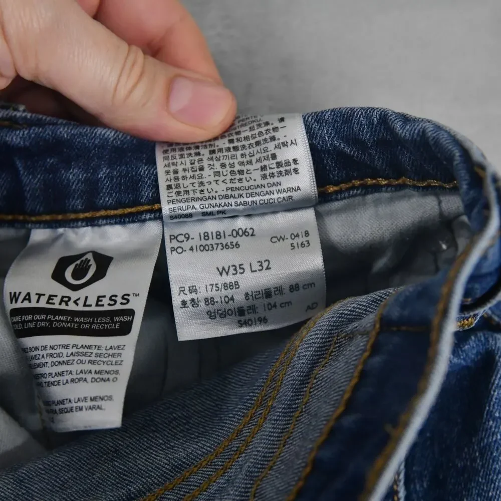 Levi's 541 Athletic Taper Jeans Mens 35x32 (34x30) Denim Outdoors Hiking